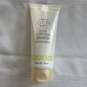 New & Sealed Mary Kay Satin Body White Tea & Citrus Indulgent Shea Wash 6.5 fl